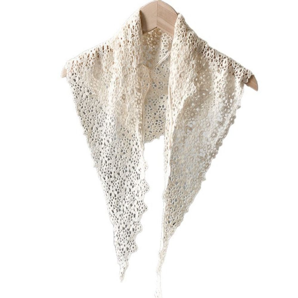 Headband Summer Knit - Pañuelo de encaje floral de malla