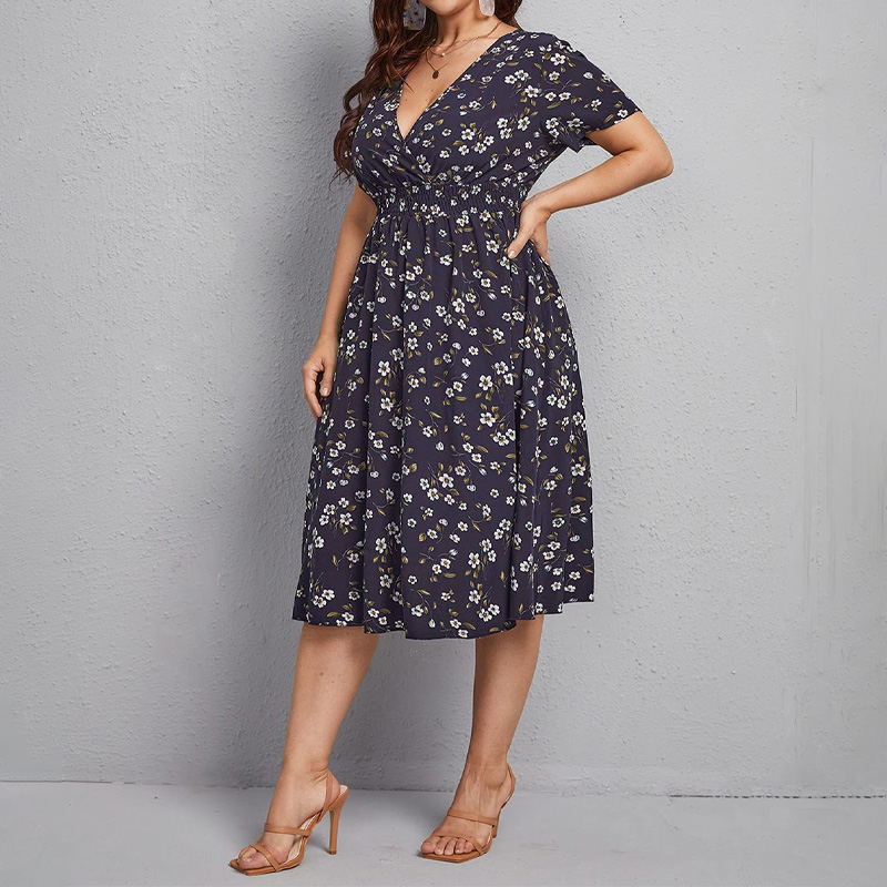 Vestido de mujer de talla gran - Romper Floral Print reseña y precio