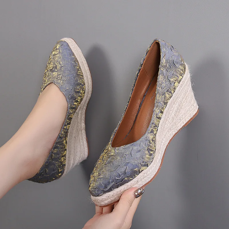Zapatos de Plataforma con Tacó - Wedge Espadrille Women reseña y precio