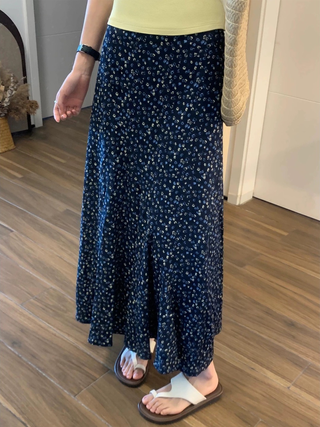 Falda midi de talla grande con - Midi Skirt Floral reseña y precio