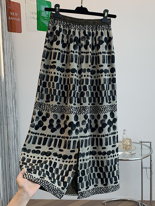Falda midi holgada y ligera co - Midi Skirt Floral reseña y precio