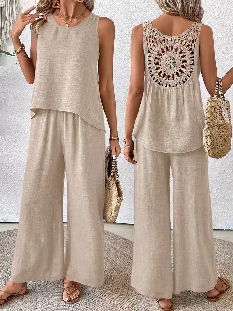 Conjunto de dos piezas para mu - Linen Pant Wide reseña y precio