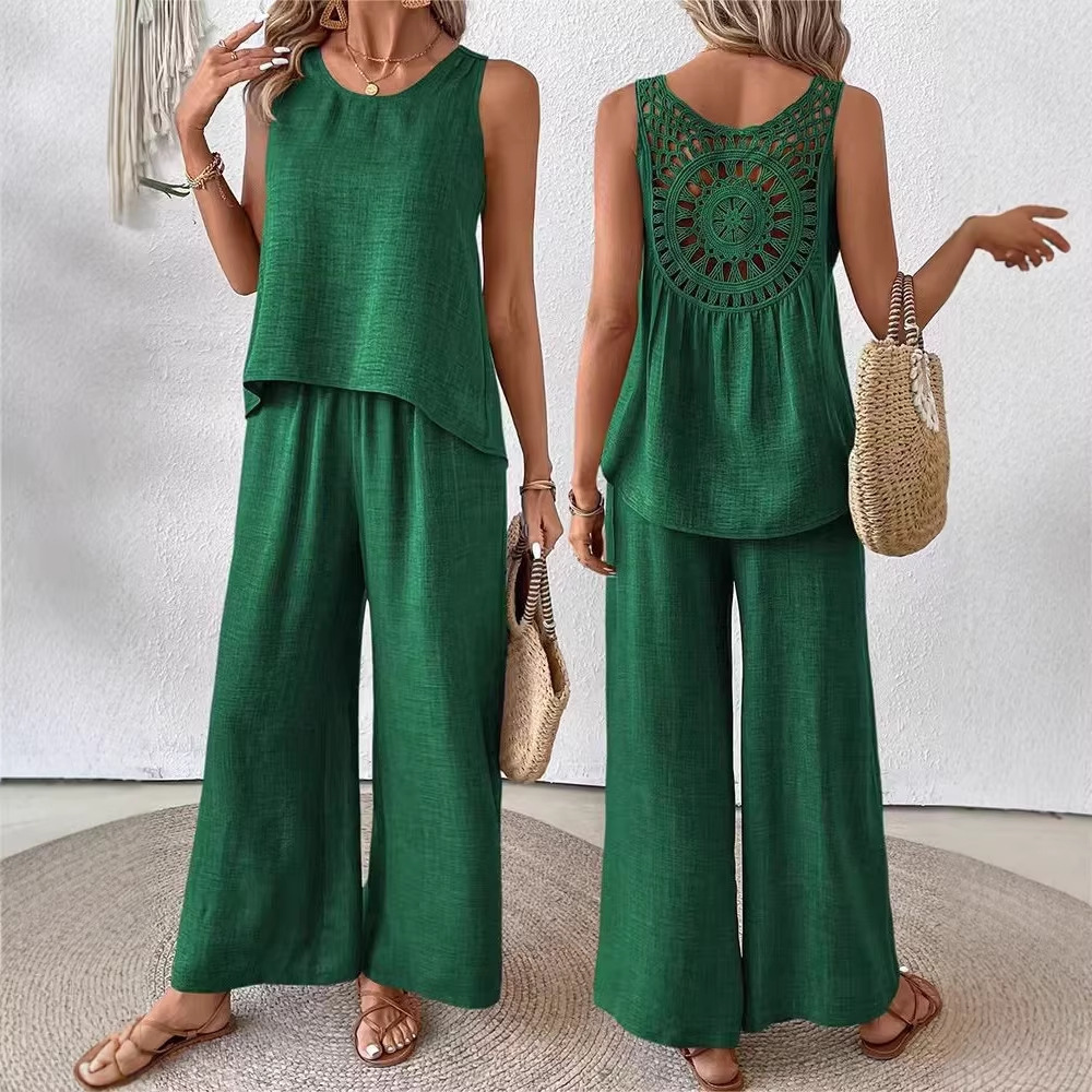 Conjunto de dos piezas para mu - Linen Pant Wide reseña y precio