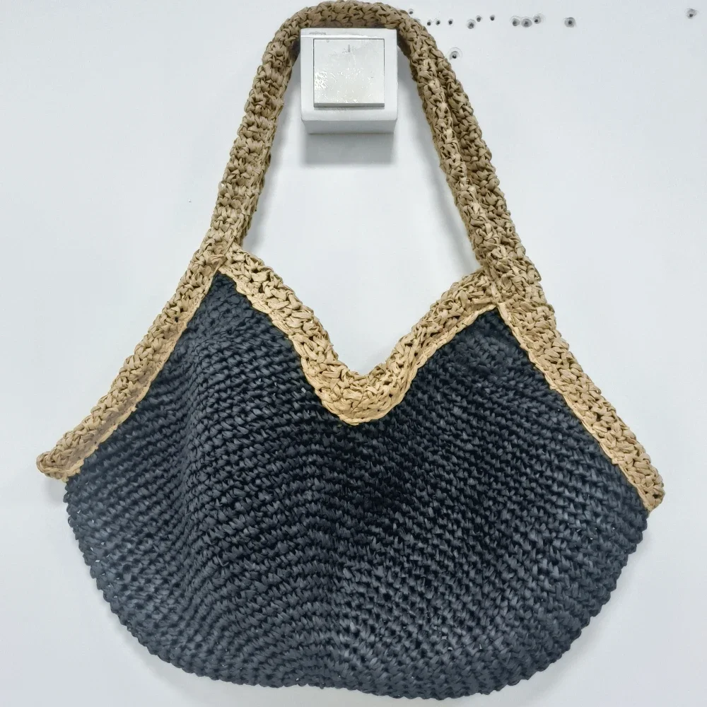 Bolso de Mano Tejido a Mano, N - Crochet Bag Raffia reseña y precio