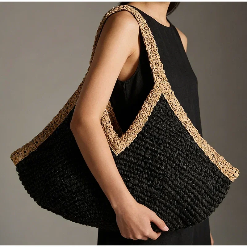Bolso de Mano Tejido a Mano, N - Crochet Bag Raffia reseña y precio